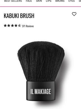 IL MAKIAGE Black Kabuki Brush - Dense Soft Bristles